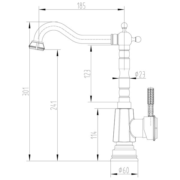 Смеситель для кухонной мойки Lemark Jasmine (LM6605B)