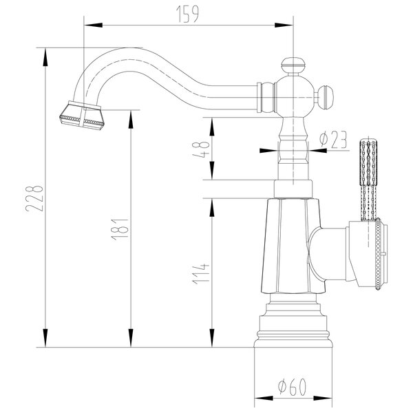 Смеситель для кухонной мойки Lemark Jasmine (LM6604B)