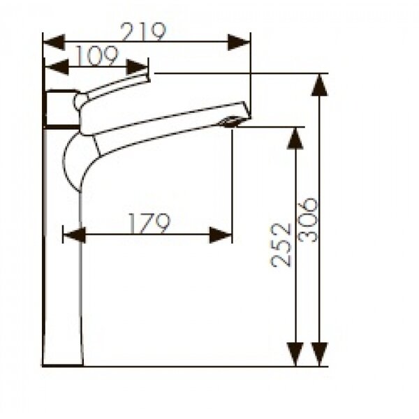 Смеситель для раковины  KAISER Stick (49133)