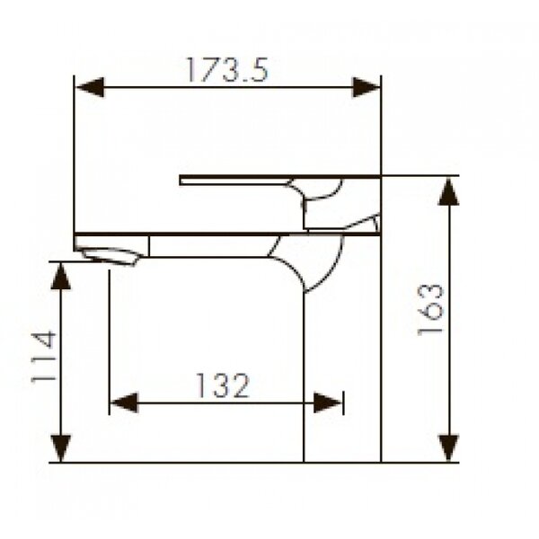 Смеситель для раковины  KAISER Linear (59011)