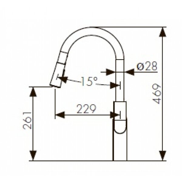 Смеситель для кухонной мойки KAISER Linear (59044)