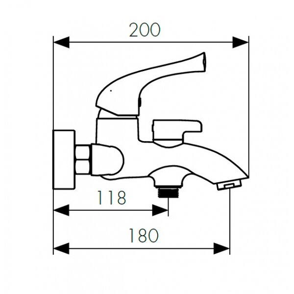 Смеситель для ванны KAISER Comba (48022-1)