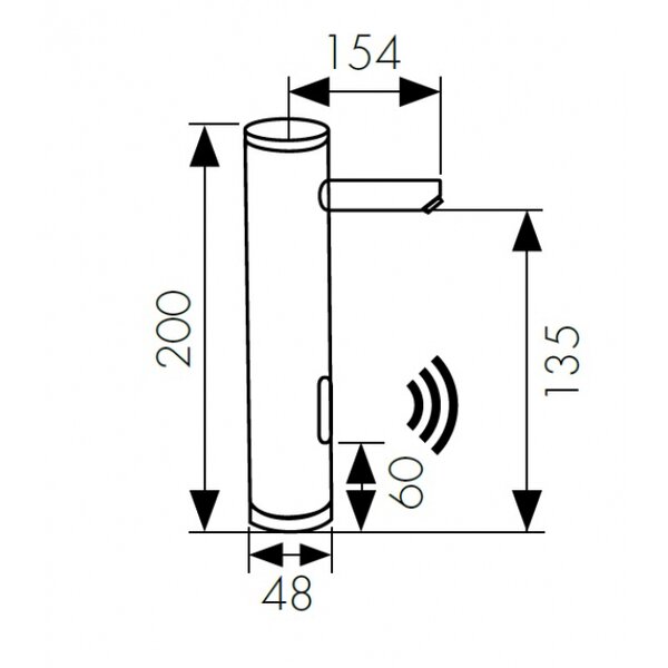 Смеситель для раковины KAISER Sensor (38511)