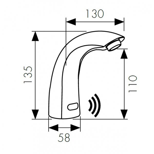 Смеситель для раковины KAISER Sensor (38411)