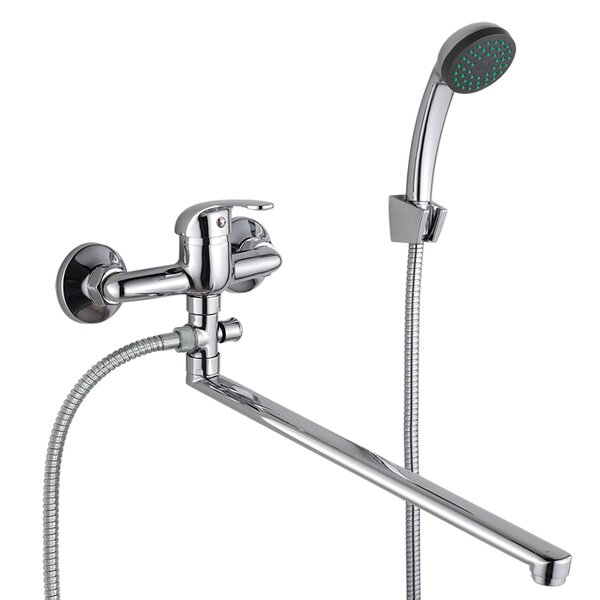 Смеситель Veragio TRIUMPH VR.TRM-2705.CR для ванны монокомандный, с поворотным изливом L40 см. и ручным душем, хром