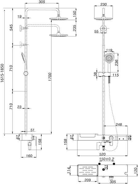 Душевая система Lemark Tropic (LM7007C)