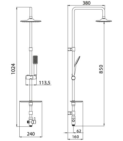 Душевой гарнитур Lemark (LM8804C)