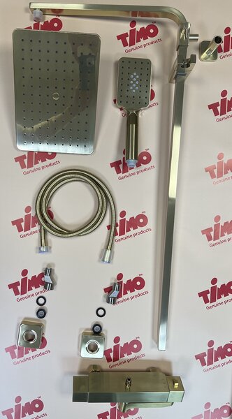 Душевая система с термостатом Timo Tetra-thermo (SX-0169/17) золото матовое