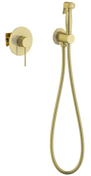 Гигиенический душ со смесителем Timo Saona 2389/17SM матовое золото