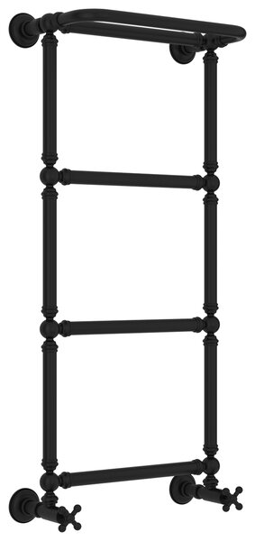 Полотенцесушитель водяной Сунержа Ренессанс 1386 960x400 цвет Матовый чёрный