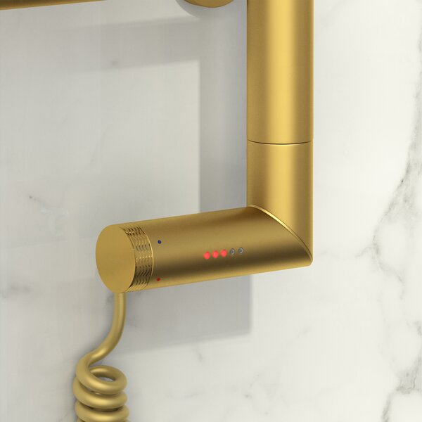 Полотенцесушитель электрический Сунержа Галант 2.0 500х500 МЭМ левый цвет Матовое золото
