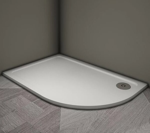 Душевой поддон Veconi Tezeo stone TZ-11L, 1000x800x30, искусственный камень, белый
