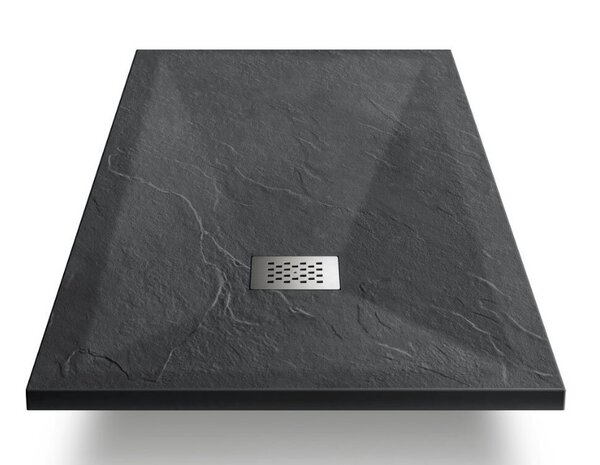 Поддон для душа из искусственного камня Vincea VST-4SR9011A, 1100*900*25, антрацит