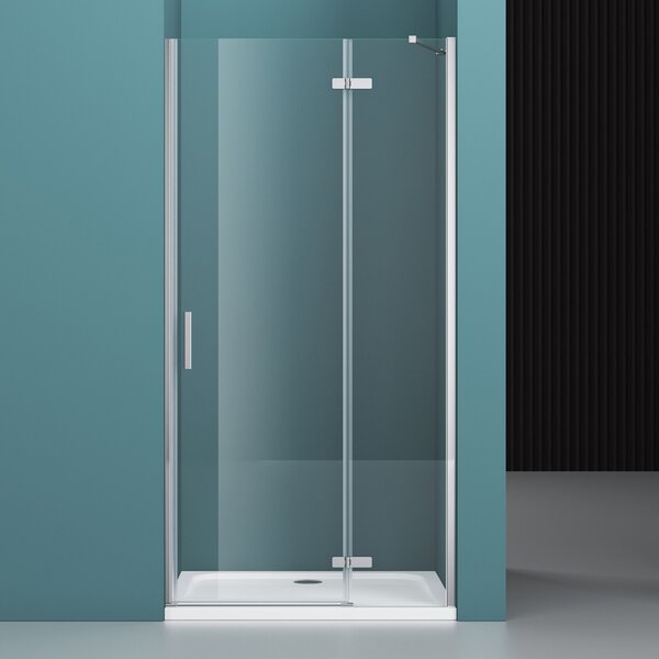 Душевая дверь BelBagno KRAFT-B-12-60/20-C-Cr-R, стекло прозрачное, регулировка 78,5-80 см