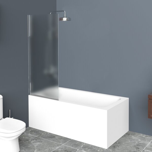 Душевая шторка на ванну BelBagno UNO-V-1-80/150-P-Cr, стекло матовое