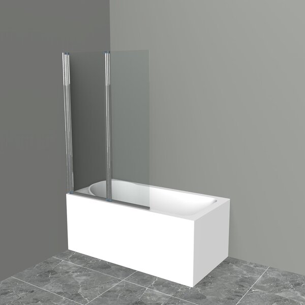 Душевая шторка на ванну BelBagno UNO-V-21-110/150-C-Cr, стекло Прозрачное
