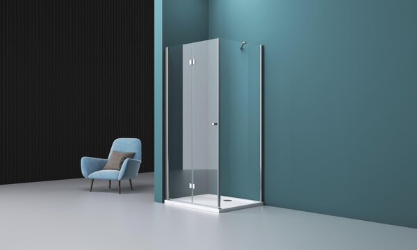 Душевой уголок BelBagno ALBANO-AS-1-80-C-Cr, стекло Прозрачное