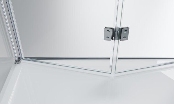 Душевой уголок BelBagno ALBANO-ASH-1-100/80-C-Cr, стекло Прозрачное