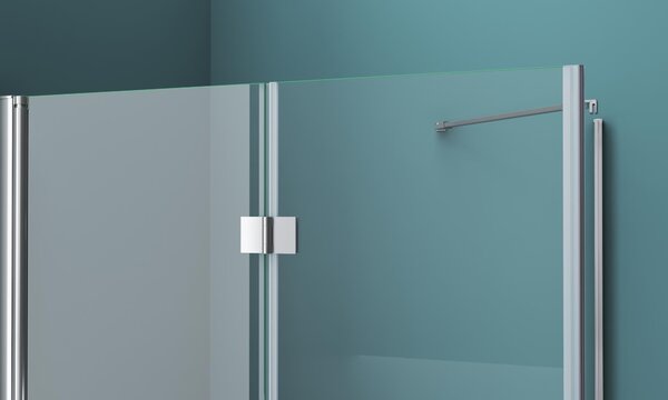 Душевой уголок BelBagno ALBANO-ASH-1-100/80-C-Cr, стекло Прозрачное