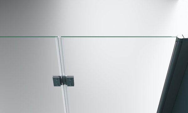 Душевой уголок BelBagno ALBANO-ASH-1-100/80-C-Cr, стекло Прозрачное