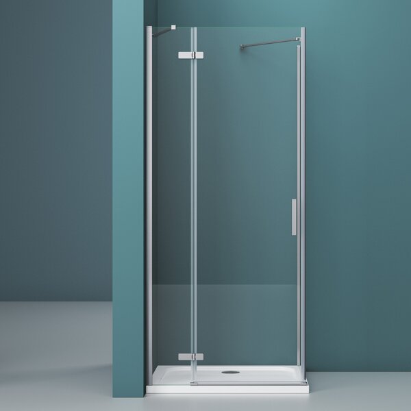Душевой уголок BelBagno KRAFT-AH-12-90/100-C-Cr-L, стекло Прозрачное