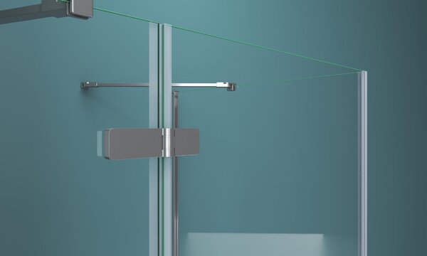 Душевой уголок BelBagno KRAFT-AH-12-90/100-C-Cr-L, стекло Прозрачное