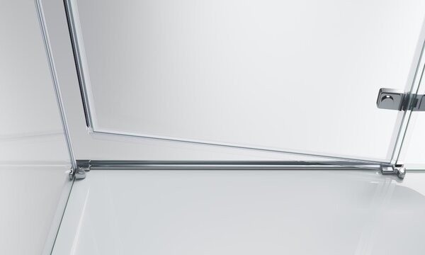 Душевой уголок BelBagno KRAFT-AH-12-90/80-C-Cr-R, стекло Прозрачное