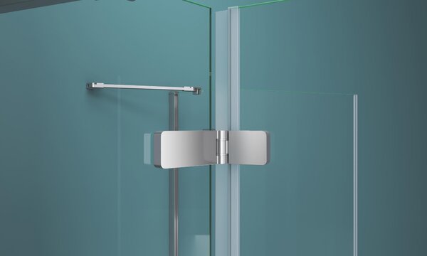 Душевой уголок BelBagno KRAFT-AH-22-90/80-C-Cr-L, стекло Прозрачное