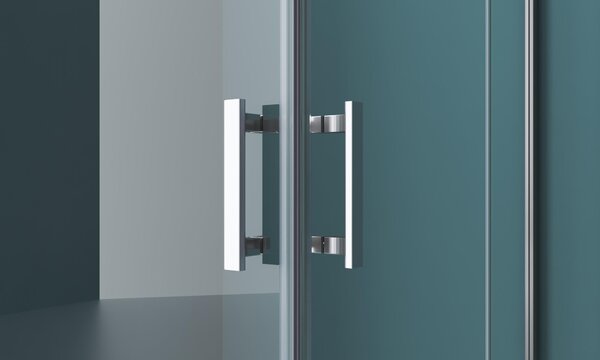 Душевой уголок BelBagno KRAFT-AH-22-90/80-C-Cr-L, стекло Прозрачное
