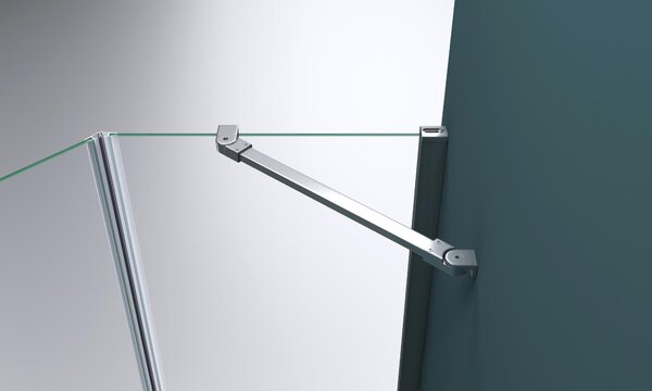 Душевой уголок BelBagno KRAFT-P-1-100-C-Cr-L, стекло Прозрачное