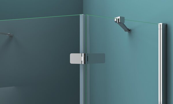 Душевой уголок BelBagno KRAFT-P-1-100-C-Cr-L, стекло Прозрачное