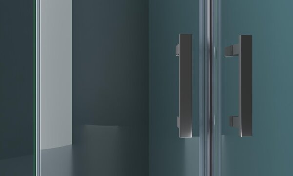 Душевой уголок BelBagno KRAFT-R-2-90-C-Cr, стекло Прозрачное