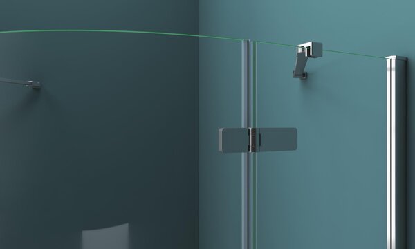 Душевой уголок BelBagno KRAFT-R-2-90-C-Cr, стекло Прозрачное