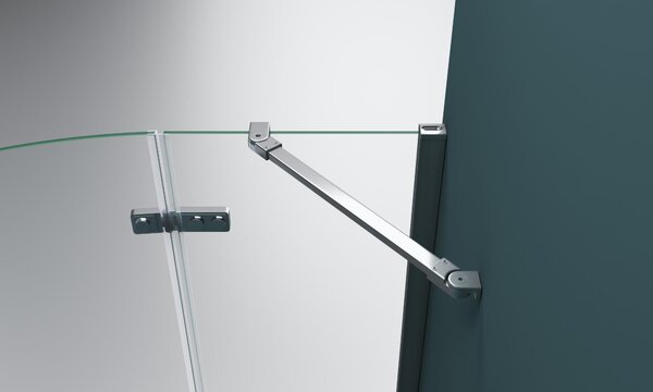 Душевой уголок BelBagno KRAFT-R-2-90-C-Cr, стекло Прозрачное