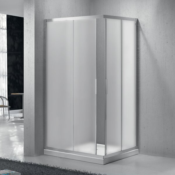 Душевой уголок BelBagno SELA-AH-2-120/80-P-Cr, стекло Матовое