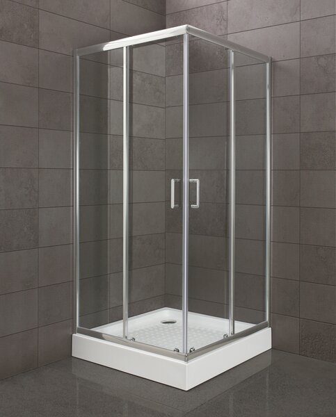 Душевой уголок BelBagno UNO-195-A-2-95-C-Cr, стекло Прозрачное