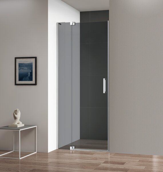 Душевая дверь CEZARES SLIDER-B-1-70/80-GRIGIO-Cr стекло тонированное, регулировка 70-80 см