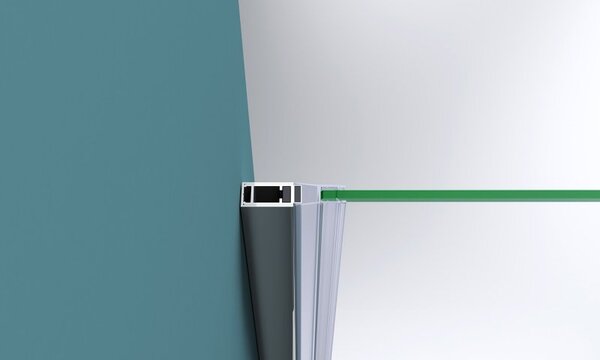 Душевая дверь BelBagno KRAFT-B-12-60/20-C-Cr-R, стекло прозрачное, регулировка 78,5-80 см