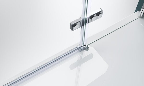 Душевая дверь BelBagno KRAFT-B-12-60/20-C-Cr-R, стекло прозрачное, регулировка 78,5-80 см
