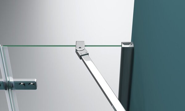 Душевая дверь BelBagno KRAFT-B-12-60/20-C-Cr-R, стекло прозрачное, регулировка 78,5-80 см