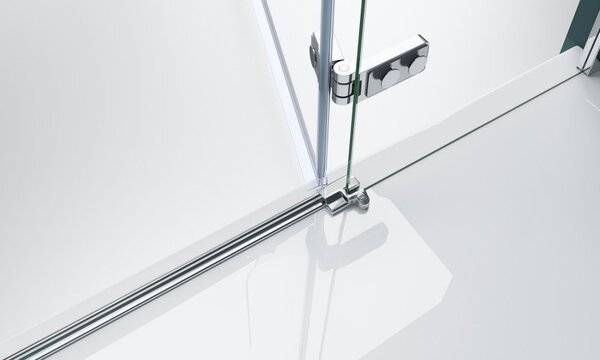 Душевая дверь BelBagno KRAFT-B-12-60/20-C-Cr-R, стекло прозрачное, регулировка 78,5-80 см