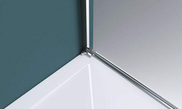Душевая дверь BelBagno KRAFT-B-12-60/20-C-Cr-R, стекло прозрачное, регулировка 78,5-80 см