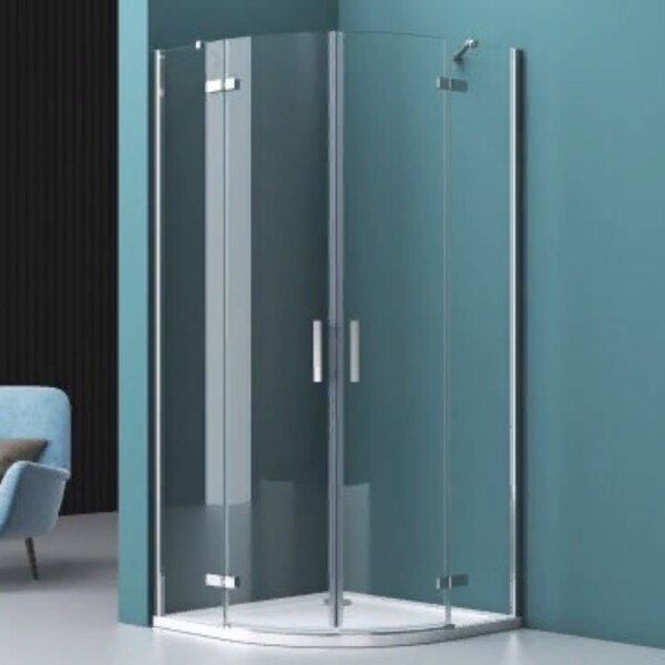 Душевой уголок BelBagno KRAFT-R-2-90-C-Cr, стекло Прозрачное