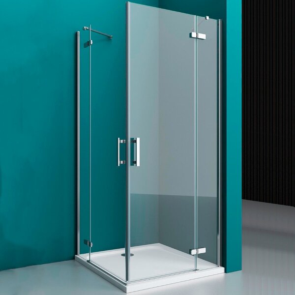 Душевой уголок BelBagno KRAFT-AH-22-120/80-C-Cr-R, стекло Прозрачное