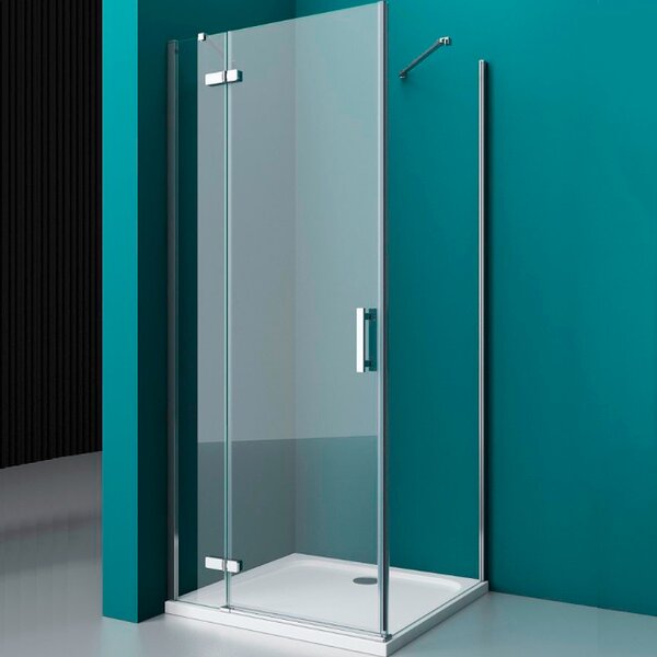 Душевой уголок BelBagno KRAFT-AH-12-120/100-C-Cr-L, стекло Прозрачное