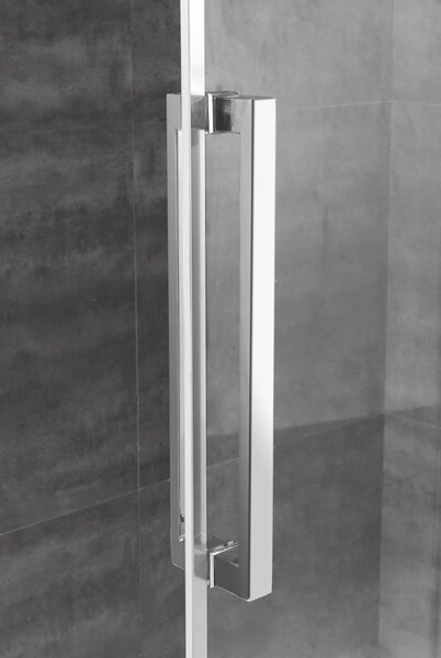Душевой уголок CEZARES LUX-SOFT-W-AH-1-130/100-C-Cr-IV профиль хром, стекло прозрачное 130x100 см