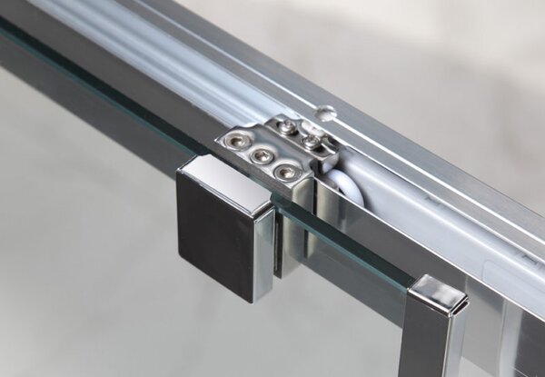 Душевой уголок CEZARES LUX-SOFT-W-AH-1-150/90-C-Cr-IV профиль хром, стекло прозрачное 150x90 см