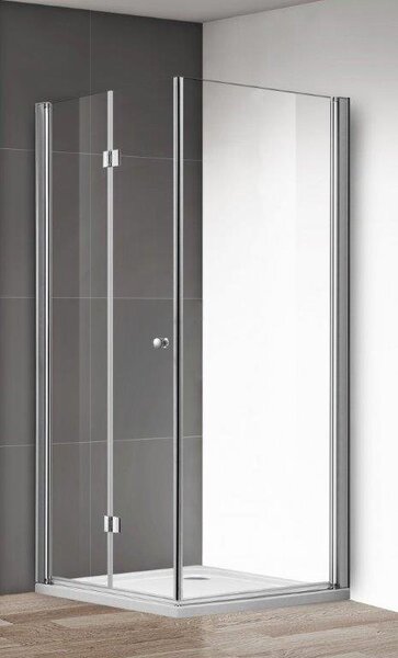 Душевой уголок Cezares ECO-O-ASH-1-80/90-C-Cr, стекло прозрачное