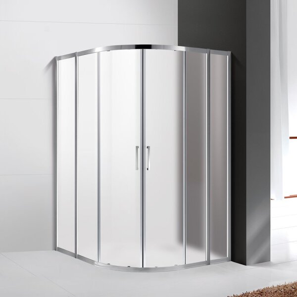 Душевой уголок CEZARES MOLVENO-R-22-90+30-P-Cr профиль хром, стекло матовое 120x120 см