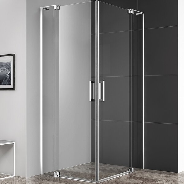 Душевой уголок CEZARES SLIDER-A-2-80/90-C-Cr профиль хром, стекло прозрачное 80-90x80-90 см